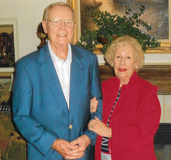 Joanne Youngblood Harrah with her husband, Bill